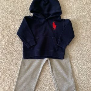 Ralph Lauren toddler boy hoodie and sweatpants